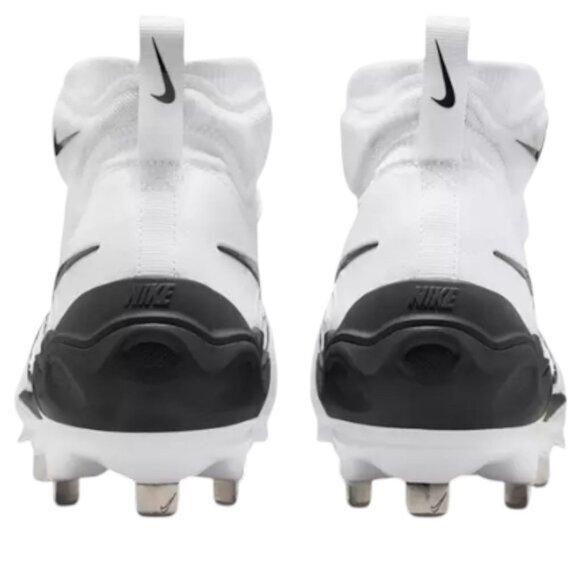 Nike Alpha Huarache NXT White Black Metal Cleats DJ6517-101 Men Size 9 NWT - Picture 4 of 12